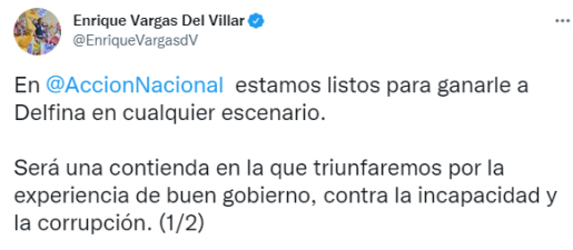 Enrique Vargas Del Villar Candidato Para Elecciones De 2023