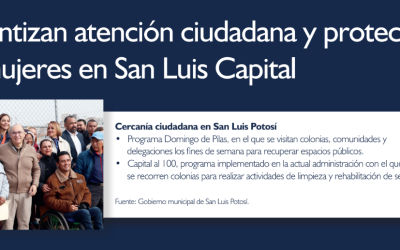 Garantizan atención ciudadana y protección de mujeres en San Luis Capital