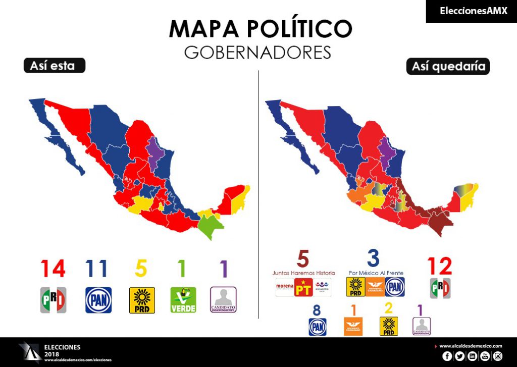 Resultados Elecciones Gobiernos Alcaldes de México