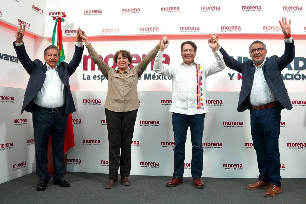 Delfina Gómez presenta a su equipo de precampaña